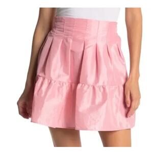 Topshop Taffeta Lantern Pink Mini Skirt, New With Tags, 10